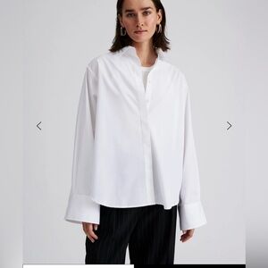 💠 Malina 💠 CLASSIC SHIRT classic poplin shirt White Size S organic cotton